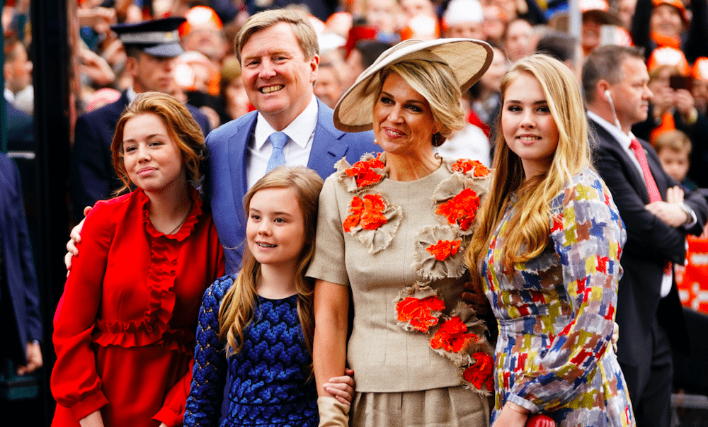 De Oranjes op koningsdag