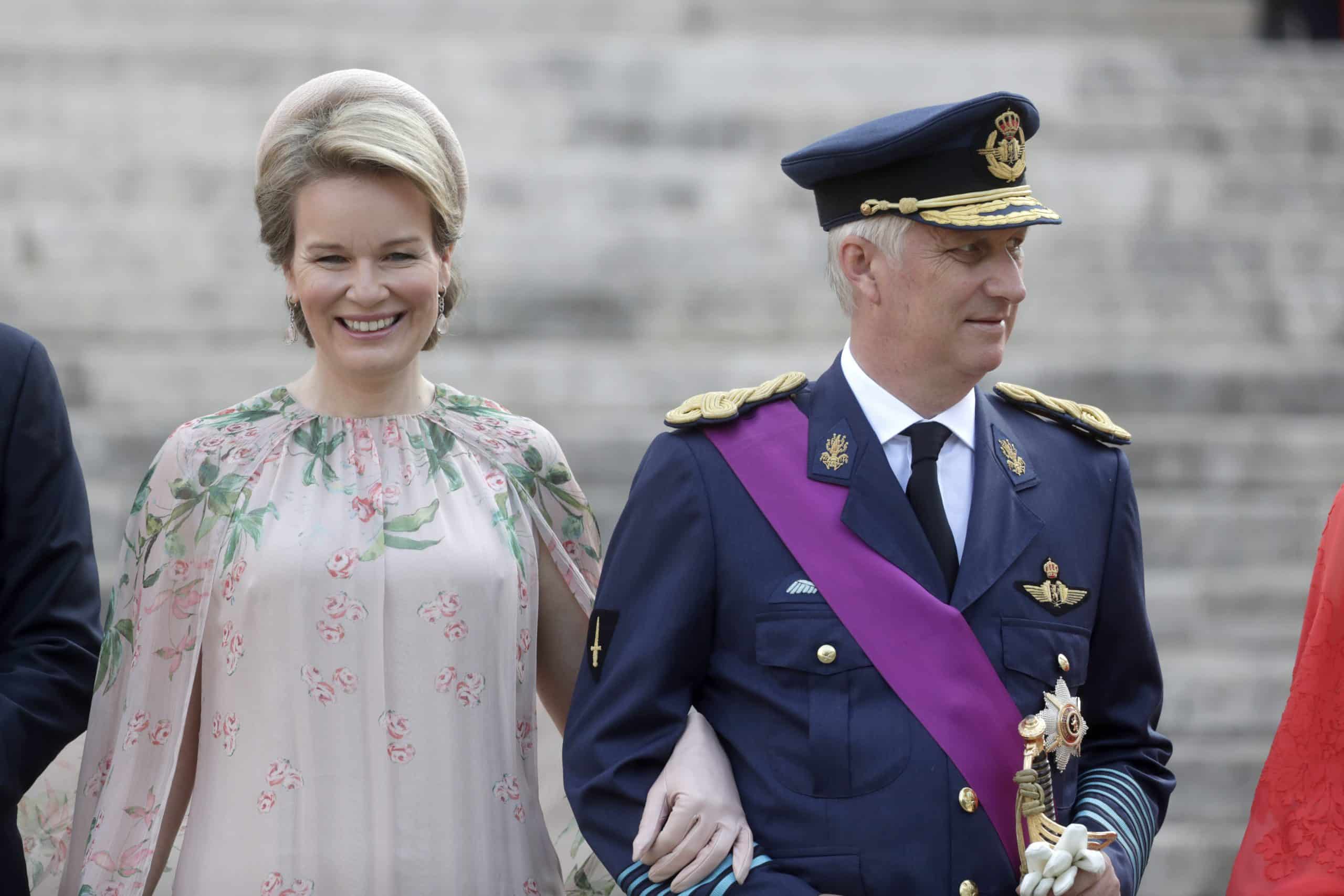 Koning Filip en koningin Mathilde