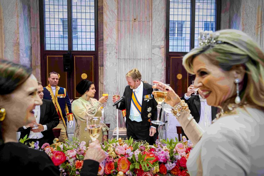 King Willem Alexander Of The Netherlands And Queen Maxima Attend The Diplomatic Corps Gala Dinner