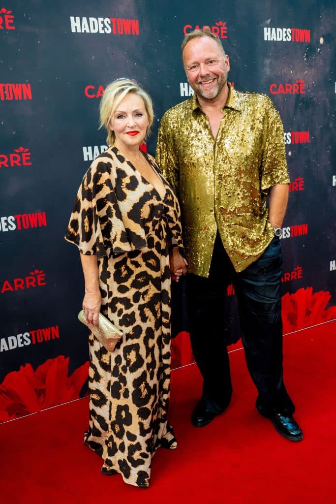 Lone van Roosendaal en Richard Groenendijk bij de premiere van de musical Hadestown