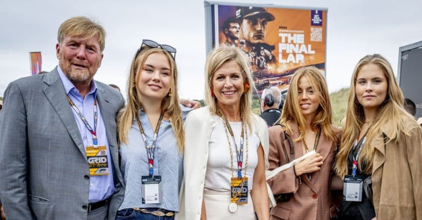 Koninklijk Gezin Bij Grand Prix Formule 1