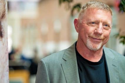 Boris Becker Bij Een Fotomoment Ter Promotie Van Zijn Boek In Amsterdam