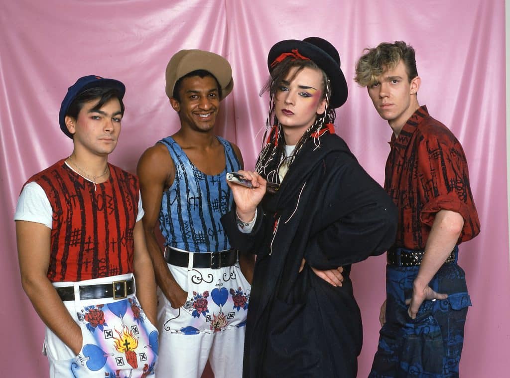 British Pop Group Culture Club (boy George, Mikey Craig, Roy Hay And Jon Moss)