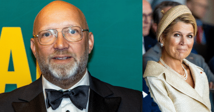 Ruben van der Meer en Koningin Máxima