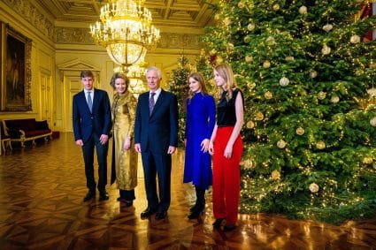 Fotomoment Kerst Belgische Royals