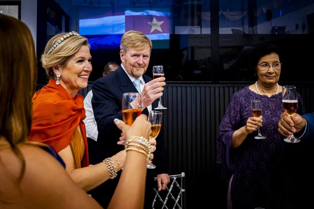 Koningspaar Staatsbezoek Suriname Dag 1