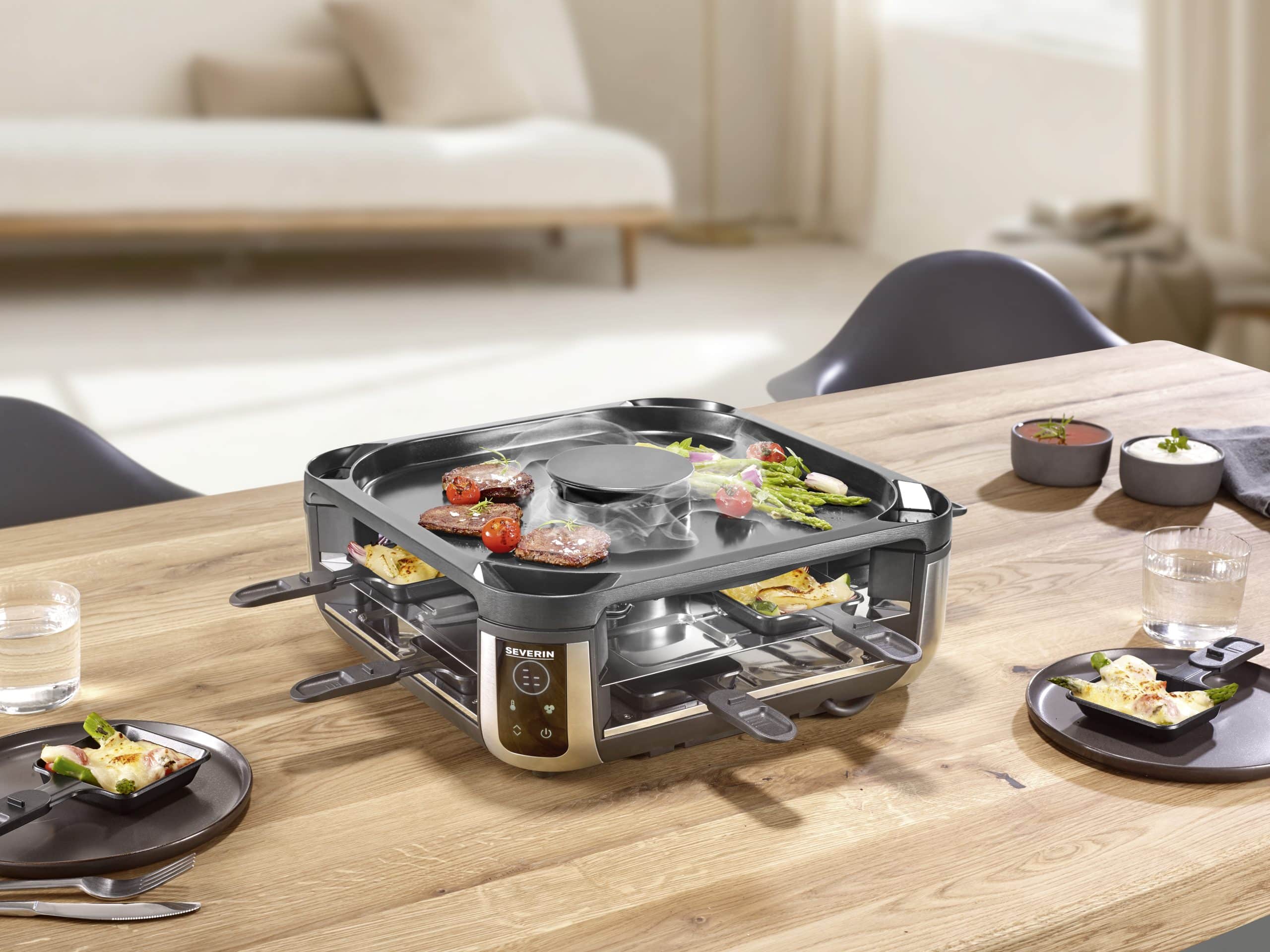 Rookarme gourmetset Raclette RG 2379 van Severin t.w.v. €199,90!