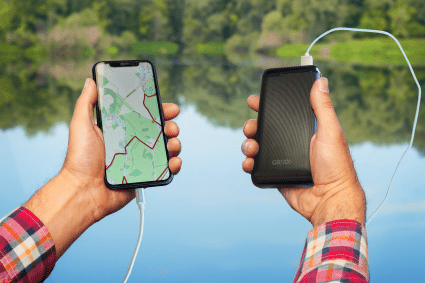 Hand Met Grixx Powerbank