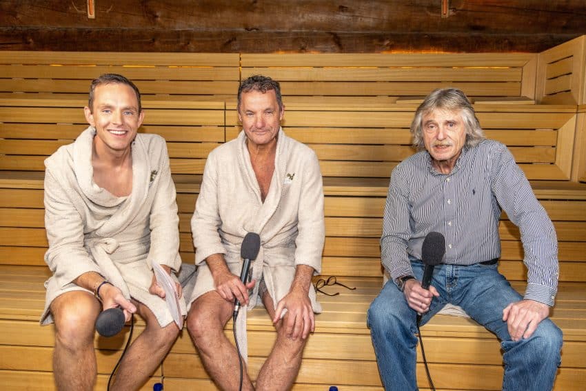 Podcast Opname ‘de Bevers Geven Zich Bloot’ met Johan Derksen