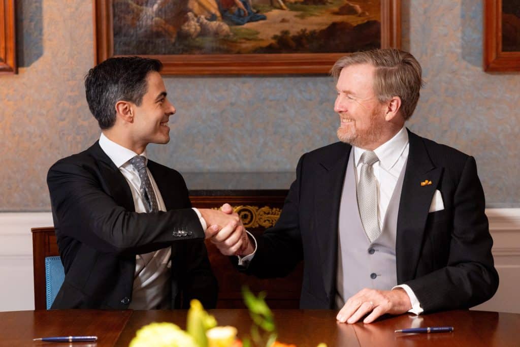 Nieuw Kabinet Jetten I Op Het Bordes Van Paleis Huis Ten Bosch