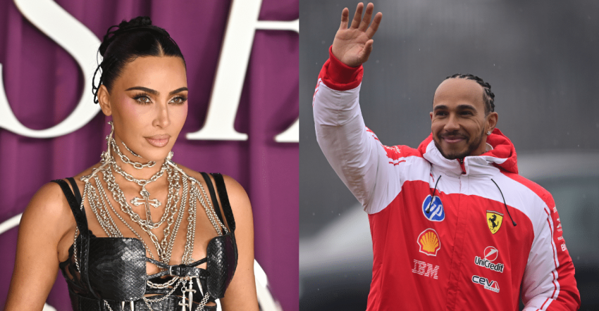 Lewis Hamilton en Kim Kardashian