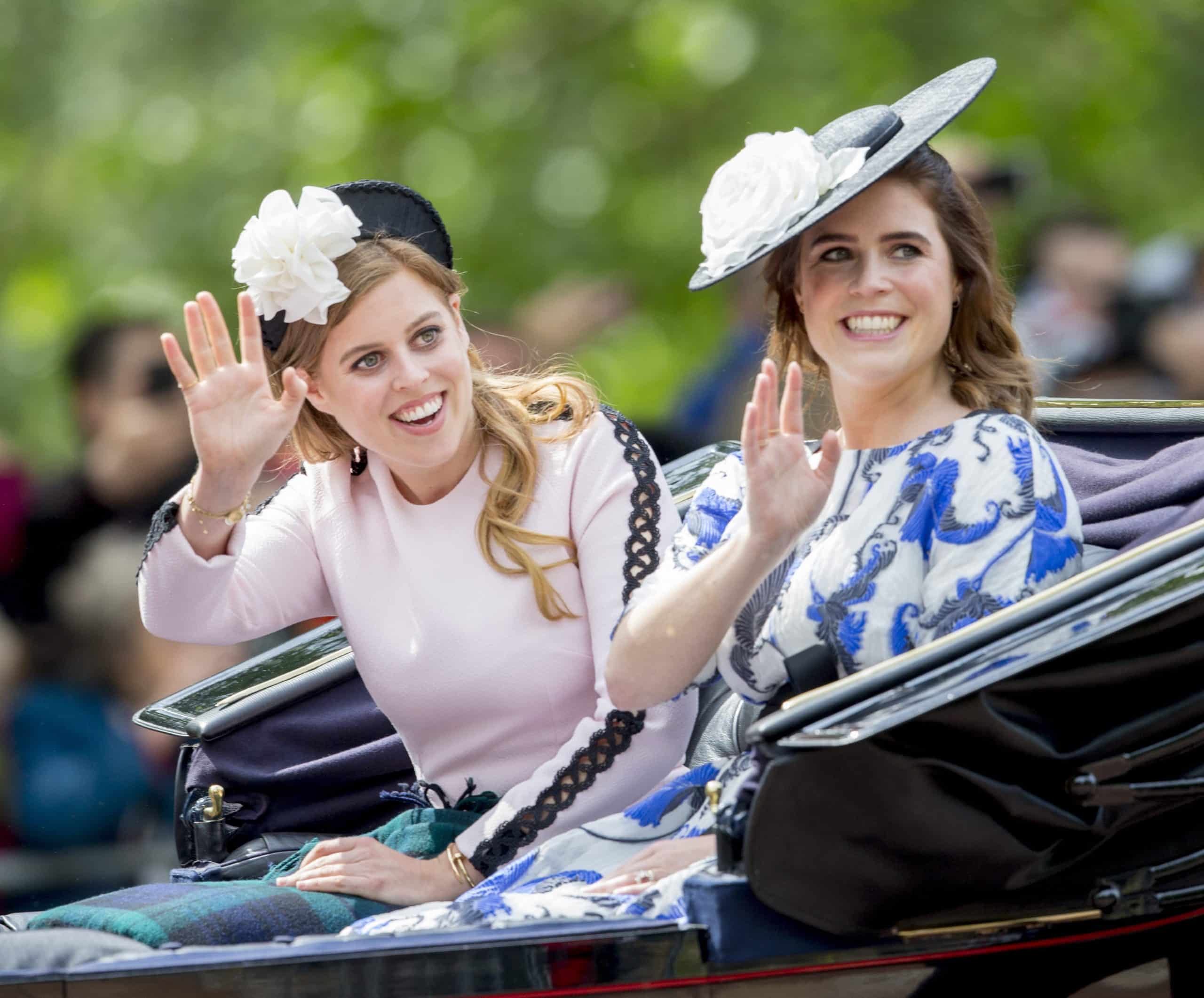 Trooping The Colour Ceremony Beatrice en Eugenie