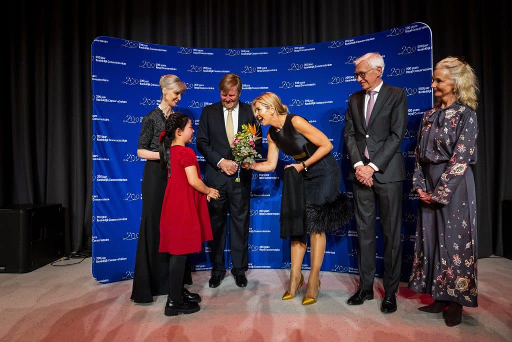 Koningspaar Bij 200 Jarig Jubileum Koninklijk Conservatorium