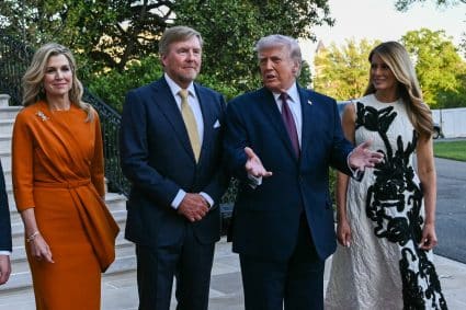 Us Netherlands Politics Diplomacy Willem-Alexander, Maxima, Trump, Melania