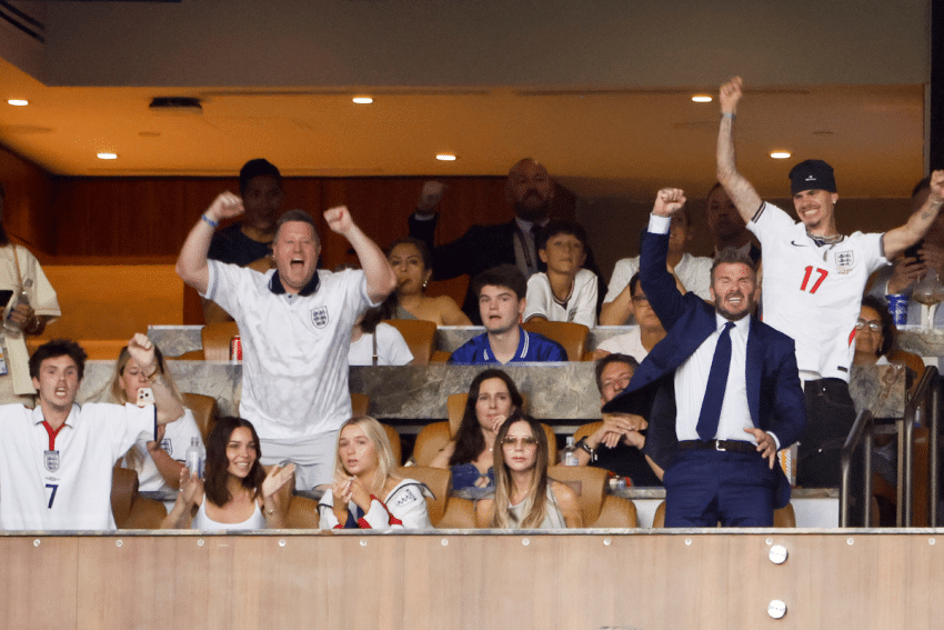 David Beckham Victoria Beckham Wk Voetbal Getty