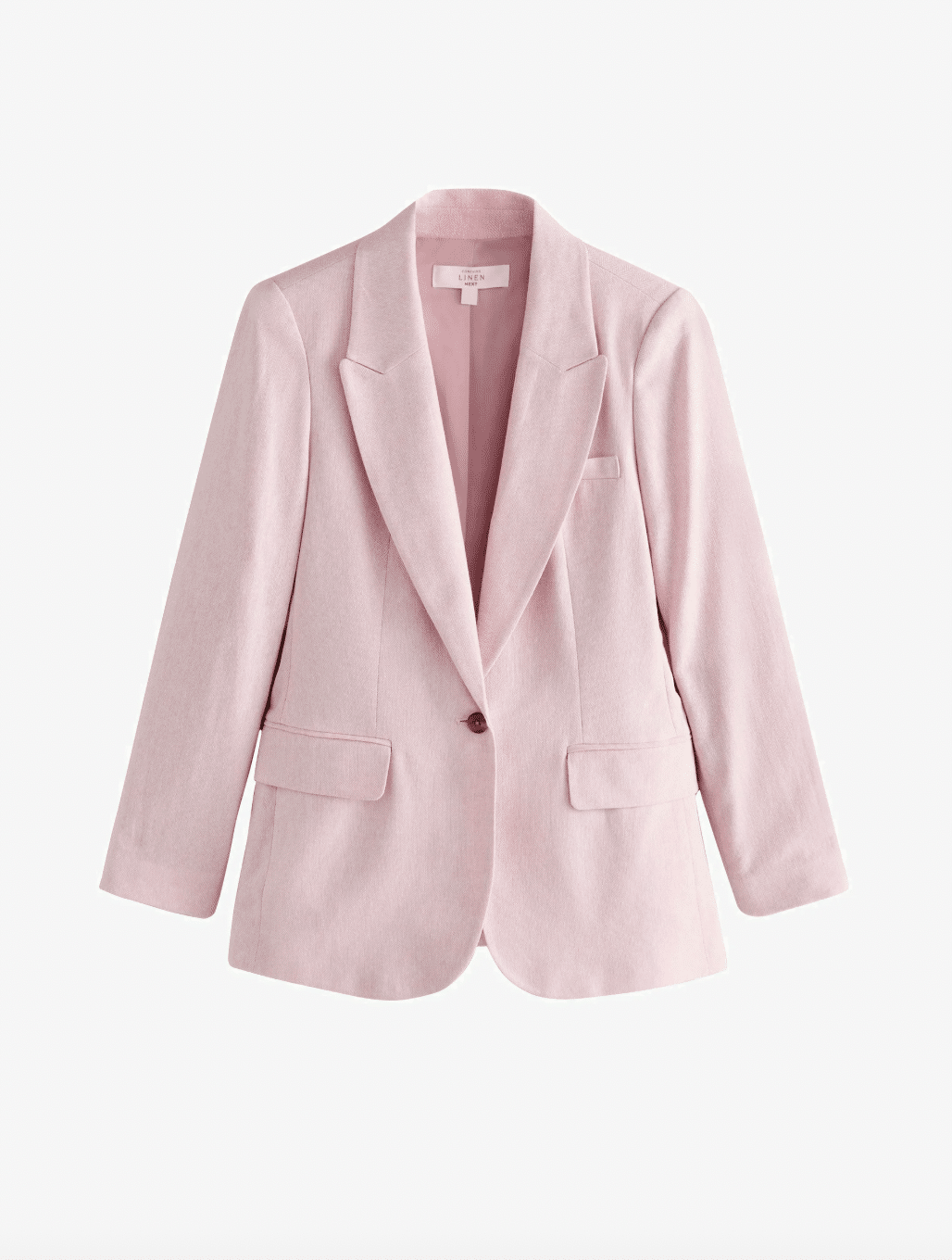 Zalando Regular Fit Herringbone Blazer Pink