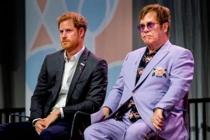 Prins Harry en Elton John - Getty Images
