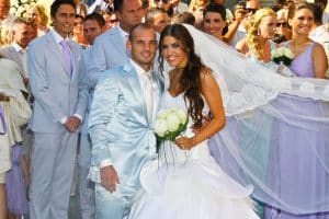 Wesley Sneijder en Yolanthe Cabau nog steeds getrouwd