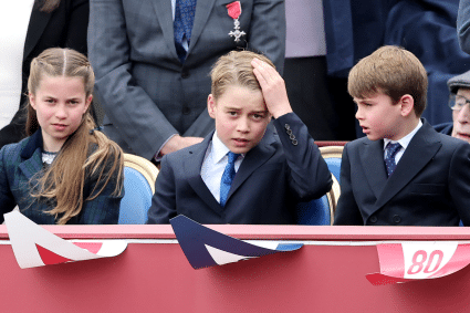 Prins George, prinses Charlotte en prins Louis Getty Images