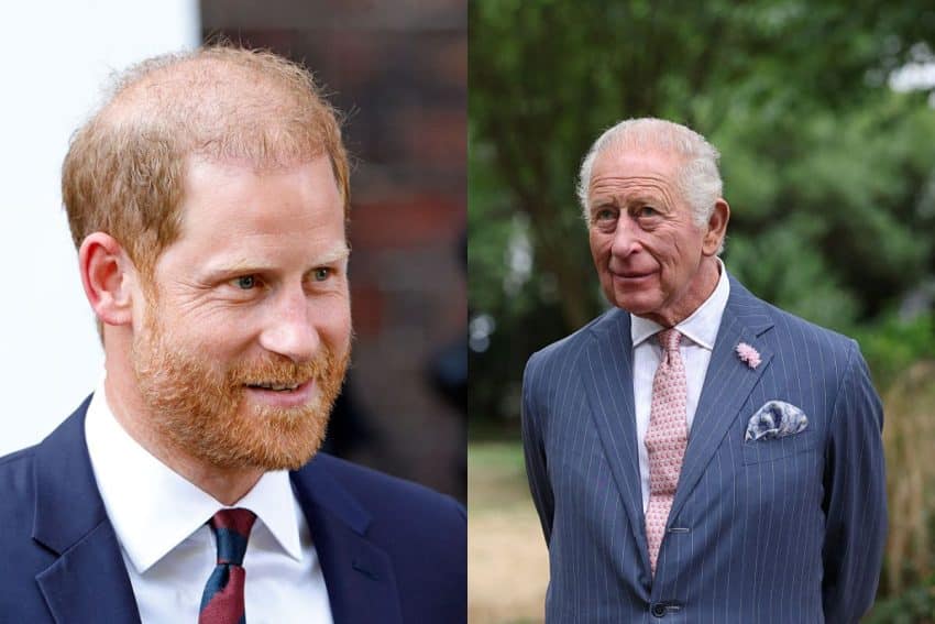 Prins Harry en koning Charles