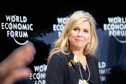 Queen Maxima At The World Economic Forum Annual Meeting 2022 In Davos Klosters, Switzerland.