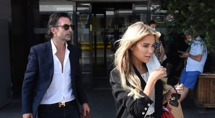 Sylvie Meis And Niclas Castello Arrive In Florence For Their Wedding