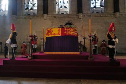 Queen Elizabeth’s Body Lies In State At Westminster Hall In London